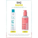 Schwarzkopf Bonacure Bc Clean Nem Yükleme Şampuanı 250 ml + Osis Upload Hacim Kremi 200 ml