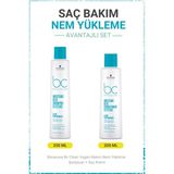 Schwarzkopf Bonacure Bc Clean Nem Yükleme Şampuanı + Saç Kremi - Kuru ve Kıvırcık Saçlar Için