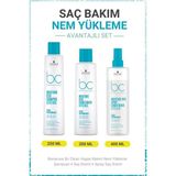 Schwarzkopf Bonacure Bc Clean Nem Yükleme Şampuanı + Saç Kremi + Sprey Saç Kremi - Kuru ve Kıvırcık Saçlar Için