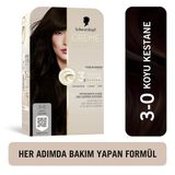 Schwarzkopf Creme Supreme 3 0 Koyu Kestane Yoğun Bakım Full Kit Saç Boyası
