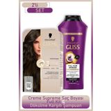 Schwarzkopf Creme Supreme Full Kit 5-1 Soğuk Kahve + Gliss Full Hair Wonder Saç Dökülme Karşıtı Şampuan 400ml