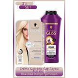 Schwarzkopf Creme Supreme Full Kit L1++ Renk Açıcı + Gliss Saç Dökülme Karşıtı Şampuan 400ml