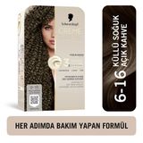 Schwarzkopf Creme Supreme Yoğun Bakım Full Kit 6 16 Küllü Soğuk Açık Kahve Saç Boyası