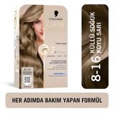 Schwarzkopf Creme Supreme Yoğun Bakım Full Kit 8 16 Küllü Soğuk Koyu Sarı Saç Boyası