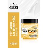 Schwarzkopf Gliss 4'ü 1 Arada Saç Bakım Kürü 400 ml Shea Yağı İçeren Besleyici Onarıcı Doğal Formül