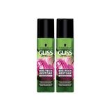 Schwarzkopf Gliss Bio-Tech Restore Sıvı Saç Kremi, 200 ml, 2'li Set, Hassas Yıpranmış Saçlar