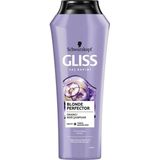 Schwarzkopf Gliss Blonde Protector Onarıcı Mor Şampuan Peptit + Yaban Mersini Özü Turunculaşma Karşıtı 250ML