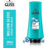Schwarzkopf Gliss Million Gloss Parlaklık Veren Saç Kremi 360 ml – Mikro Yağlar ve Lipid Kompleksi ile Tüm Saç Tipleri İçin