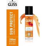 Schwarzkopf Gliss Sun Protect Durulanmayan Sıvı Saç Kremi 200 ml – UVA/UVB Koruması ve Güneş Sonrası Onarım, Her Saç Tipi İçin