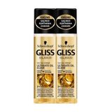 Schwarzkopf Gliss Ultimate Oil Elixir Sıvı Saç Kremi, 200 ml x 2, Keratin ve Besleyici Yağ İksiri