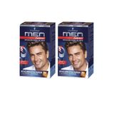 SCHWARZKOPF HAIR MASCARA Schwarzkopf Perfect Men 50 Açık Kahve Saç Boyası X 2 Adet