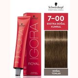 Schwarzkopf Igora 4 Adet Royal 7-00 Kumral Ekstra Doğal Saç Boyası