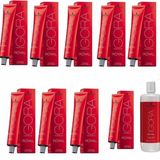 Schwarzkopf Igora 9 Adet Royal 7-1 Kumral Sandre Saç Boyası + 1 lt Oksidan