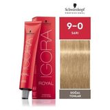 Schwarzkopf Igora Royal 9-0 Sarı Saç Boyası Krem Formda Canlı Renkler ve Uzun Süreli Etki 60ml