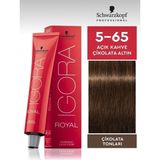 Schwarzkopf Igora Royal Çikolata Tonları 5-65 Açık Kahve-Çikolata Altın Saç Boyası