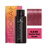 Schwarzkopf Igora Vibrance Amonyaksız Yarı Kalıcı 60 ml 9.5-98 Pastel Viyole Kızıl Saç Boyası