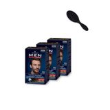Schwarzkopf Men Perfect 70 Koyu Kahve Erkek Saç Boyası 3’lü Set + Tarak Hediyeli