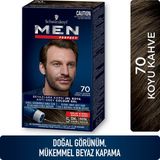 Schwarzkopf Men Perfect 70 Koyu Kahve Jel Saç Boyası Amonyaklı Doğal Görünüm Hızlı Uygulama