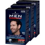 Schwarzkopf Men Perfect Siyah 90 Tüp Erkek Saç Boyası Kolay Uygulama ile Doğal Görünüm