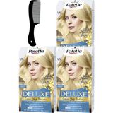 Schwarzkopf Palette Deluxe Saç Boyası Uıl Ultra Yoğun Renk Açıcı x 3 Adet + Saç Açıcı Tarak - UIL