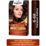 Schwarzkopf Palette Yoğun Renkler 6-68 Karamel Kahve Saç Boyası Krem Formda Derinlemesine Bakım - Karamel Kahve 6-68