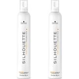 Schwarzkopf Silhouette Beyaz Orta Tutucu Filexible Saç Köpüğü 500 ml X2
