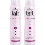 Schwarzkopf Taft Curl&Flex Saç Köpüğü 3 Numara Uzun Süre Kalıcı Bukleler 150 Ml 2 Adet