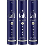 Schwarzkopf Taft Ultimate 5+ Kristal Parlaklığı Saç Spreyi 3 x 250 ML