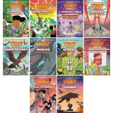 Science Comics Series 10 Books. Rocks and Minerals, The Digestive System, Spiders, Whales, Birds of Prey, Bridges, The Periodic Table of Elements, Electricity, Frogs, Crows