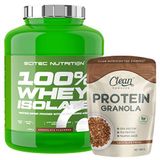 Scitec Whey Isolate 2000 Gr + Clean Powders Protein Granola Kombinasyonu Aromasiz