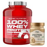 Scitec Whey Professional Whey Protein 2350 Gr + Clean Powders Protein Spread Fındık Kreması Kombinasyonu Aromasiz