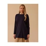 Scl Kadın Relaxed Fit Bisiklet Yaka Uzun Kollu Örme Tunik 10002611211028