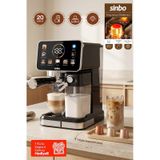 Scm-3030 Pro Kapsüllü & Toz Kahve Espresso Makinesi 20 Bar, Renkli Dokunmatik Ekran, Süt Hazneli siyah