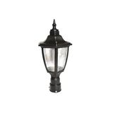 scmarket Lamp232 Altıgen Direk Üstü Bahçe Armatürü - Bahçe Lambası Siyah