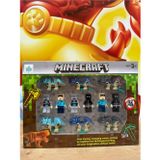 Scn Toys 12 Parça Minecraft Figür Oyuncak Karakter Mınecraft Figürleri Set Dinazorlu Minecraft