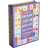 Scn Toys 5'Li Süper Set Sayılar, Renkler, Şekiller, Ilişki Kurma, Zıt Kavramlar Eğitici Oyuncak Kartlar