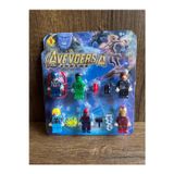 Scn Toys 6'Lı Figür Seti Leg0 Uyumlu Yenilmezler Avengers' Figürleri 12 Parça Figür Spiderman Hulk İronman