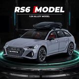 Scn Toys Audi Rs6 Araba Station Wagon 1:24 Diecast Metal Model Araba Koleksiyon Araba Açılan Kapılar Pilsiz