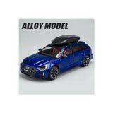 Scn Toys Audi Rs6 Wagon Station Diecast Model Araba Açılan Kapılar Pilsiz Audi Rs6 Mavi Araba Birebir