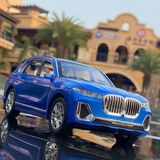 Scn Toys Bmw X7 Araba 1:24 Diecast Metal Model Araba Koleksiyon Araba Sesli Işıklı Bmw Jip Suv Araba
