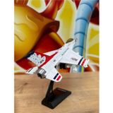 Scn Toys F16 Savaş Uçağı Sesli Işıklı Çekbırak Metal (Buhar Atar) F16 Uçak Beyaz Standlı Jarjlı Uçak