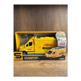 Scn Toys İşıklı Sesli Transpor Oyuncak Otobüs Kargo Taşıma Arabası Dhl Kargo Aracı Araba Yük Taşıma Araba