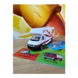 Scn Toys Kutulu Çek Bırak Metal Karavan Oyuncak Karavan Diecast Karavan Model Araba