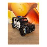 Scn Toys Mercedes G65 Diecast Model Araba 1:24 Polis Arabası Komple Metal Sesli Işıklı Tüm Kapılar Açılır