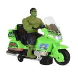 Scn Toys Motorsikletli Hulk Işıklı Sesli Hareketli Oyuncak Hulk Figür Devadam Motorsikletli Hulk