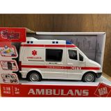 Scn Toys Oyuncak Ambulans Sesli Işıklı Büyük Ön Kapı Ve Yan Kapısı Açılır Oyuncak Ambulans Araba 1:16
