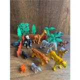 Scn Toys Oyuncak Vahşi Hayvanlar Seti Zebra Zürafa Maymun Deve Kanguru 21 Parça Vahşi Havyan Seti