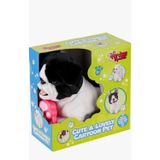 Scn Toys Peluş Tasmalı Yürüyen Havlayan Pomeranian Köpek Oyuncak Tasmalı Yürüyen Köpek Kuyruk Sallar Havlar