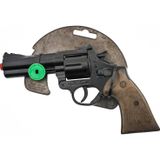 Scn Toys Polis Revolver 12' Li Siyah Oyuncak Metal Silah Kapsül Patlatan Revolver Tabanca