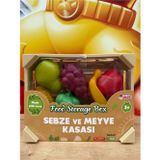 Scn Toys Sebze Meyve Kasası Meyve Sebzeler Oyuncak Meyve Sebze Armut Üzüm Muz Mısır Üzüm